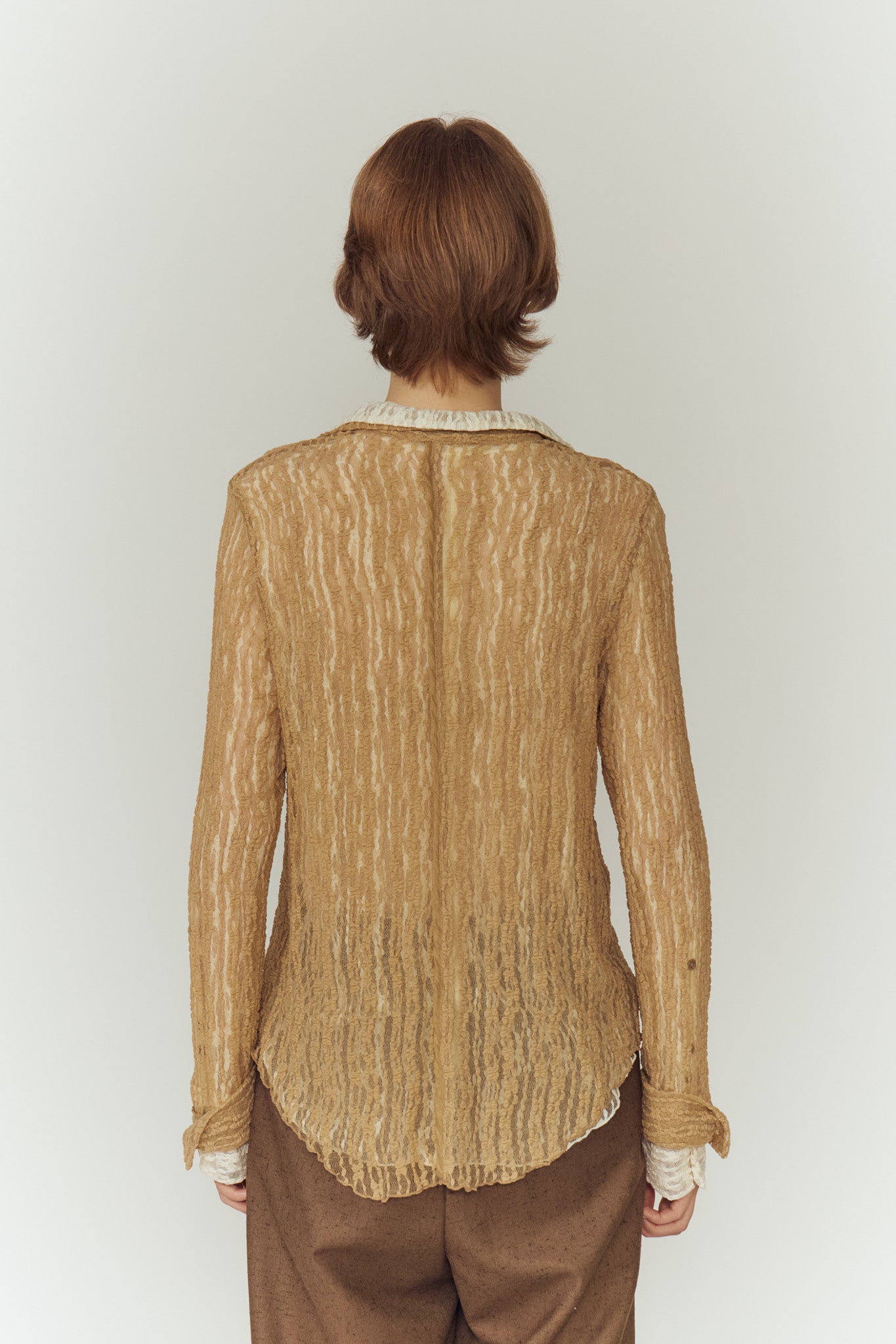 新品タグ付　Eaphi TULLE LACE SHIRT TULLE LACE SHIRT