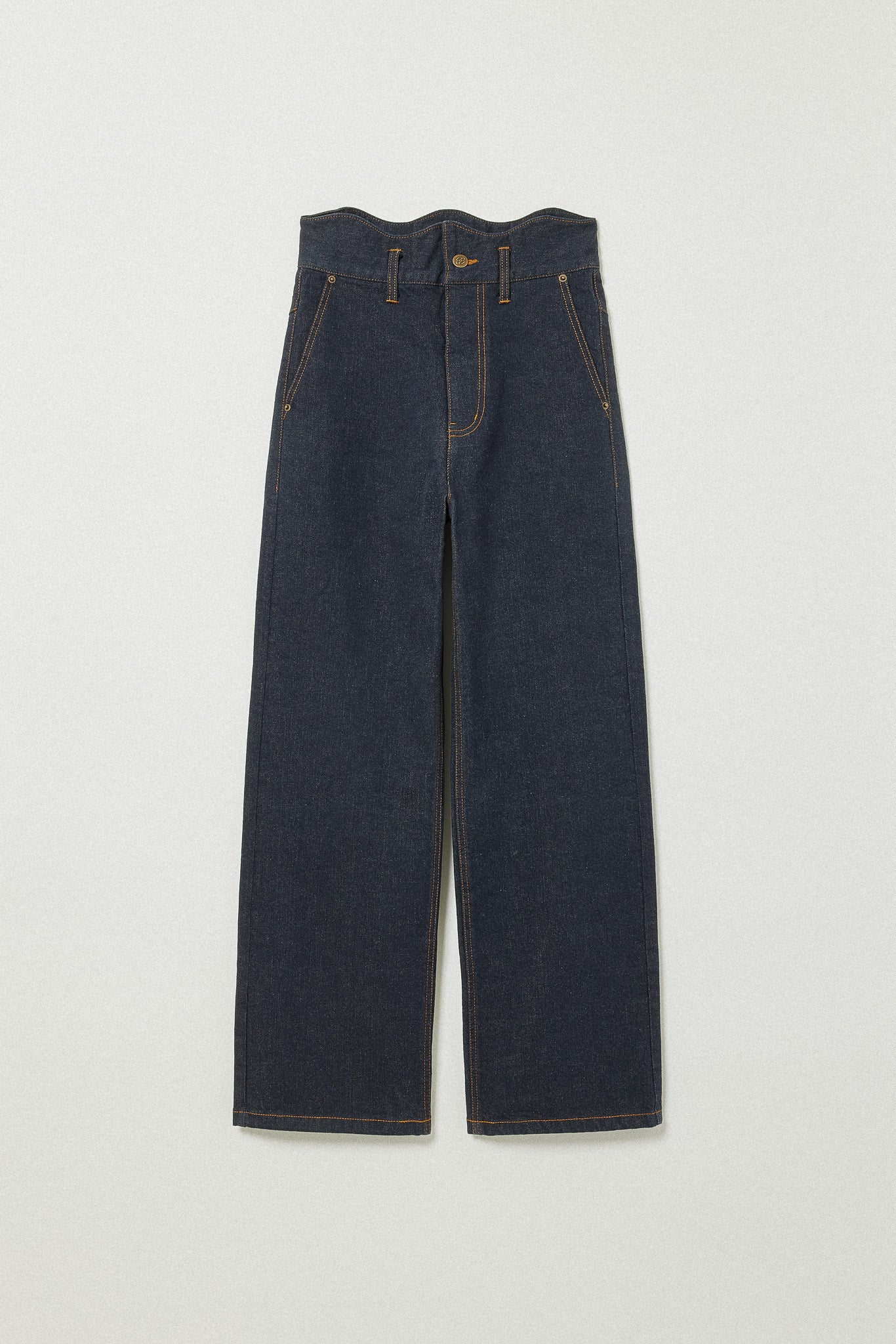 WAVE DESIGN HIGH WAIST DENIM