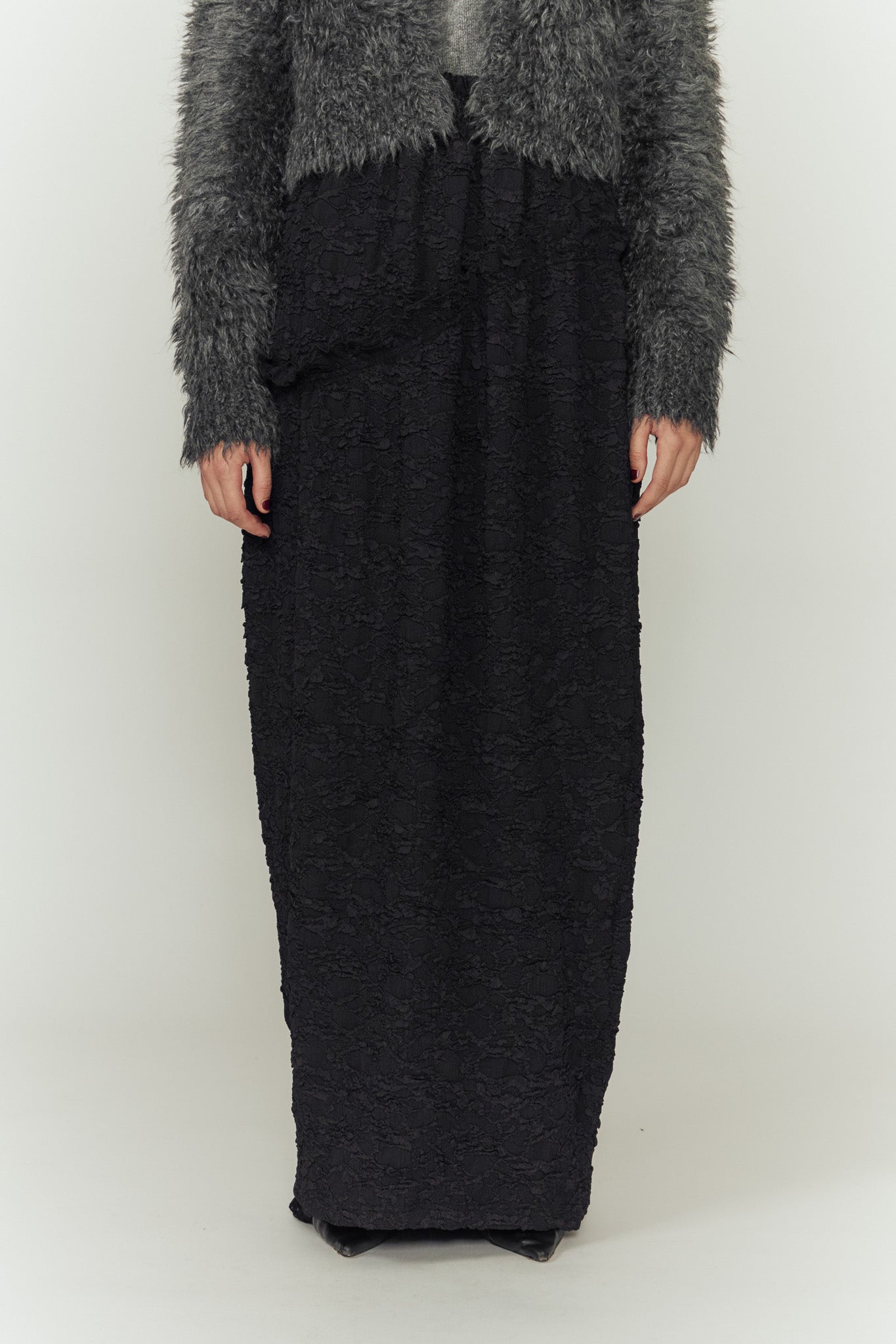 WAVE LINE COCOON SKIRT