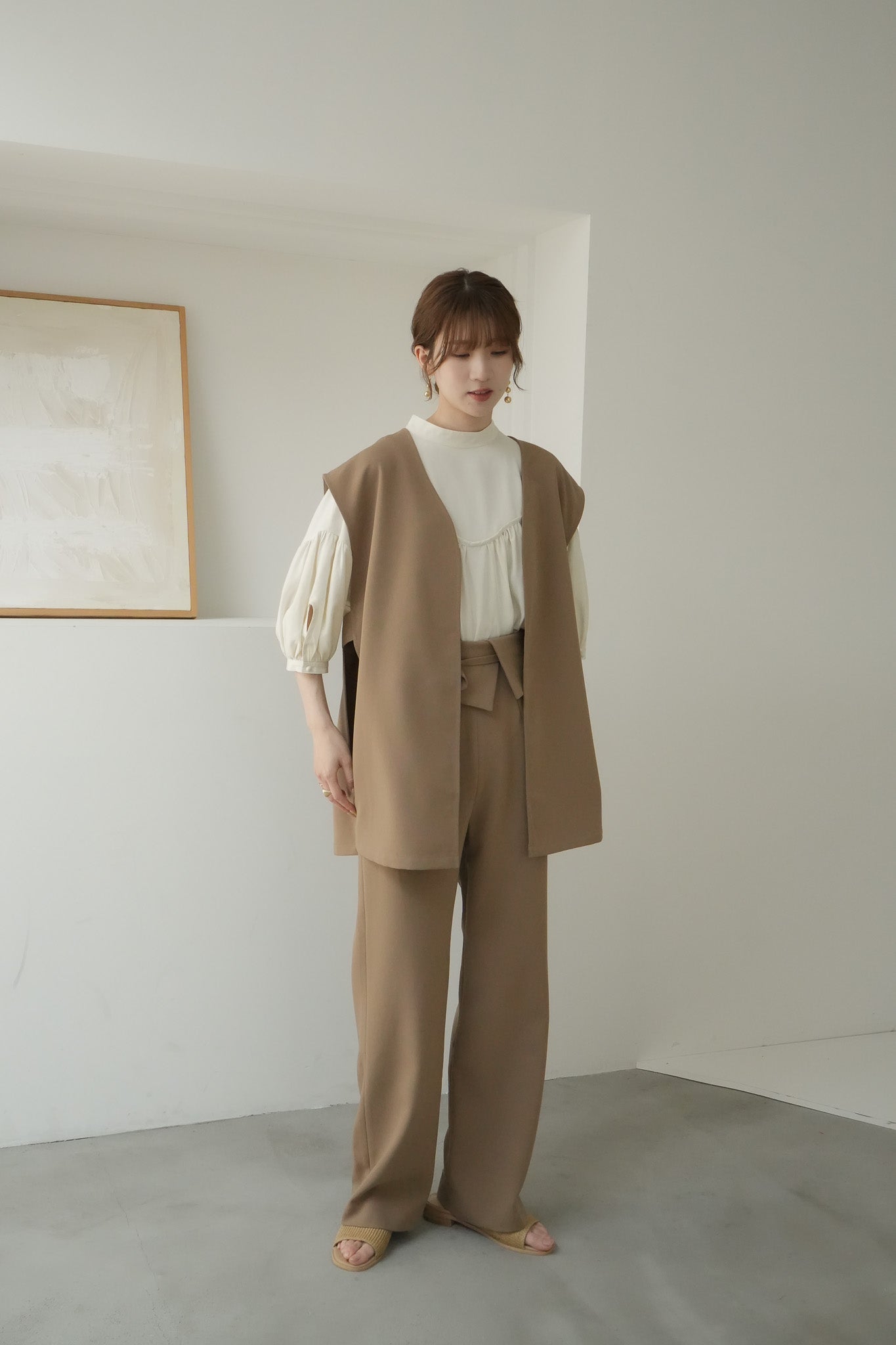 23SS】asymmetry wrap belt pants – Eaphi