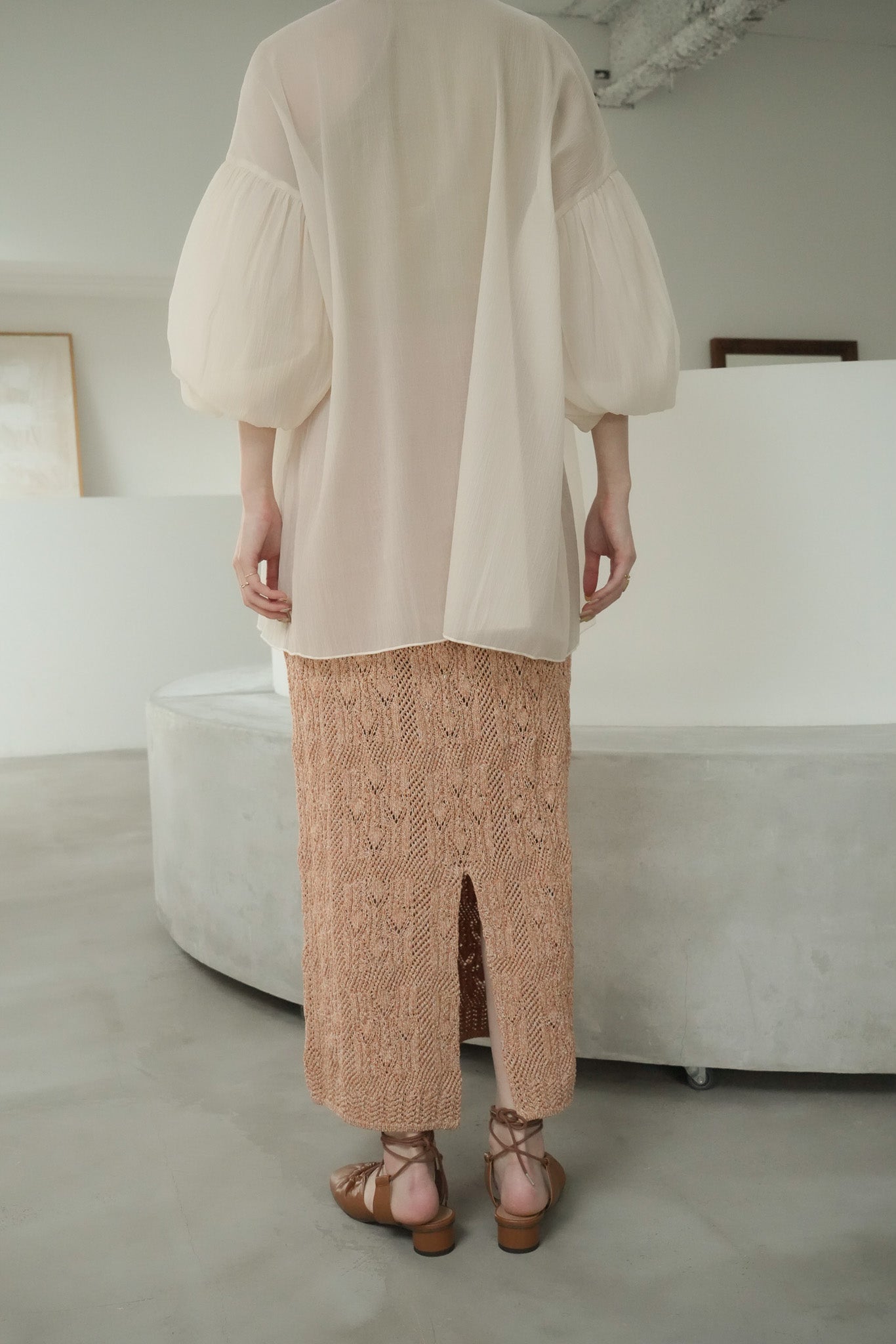 【23SS】crochet knit skirt