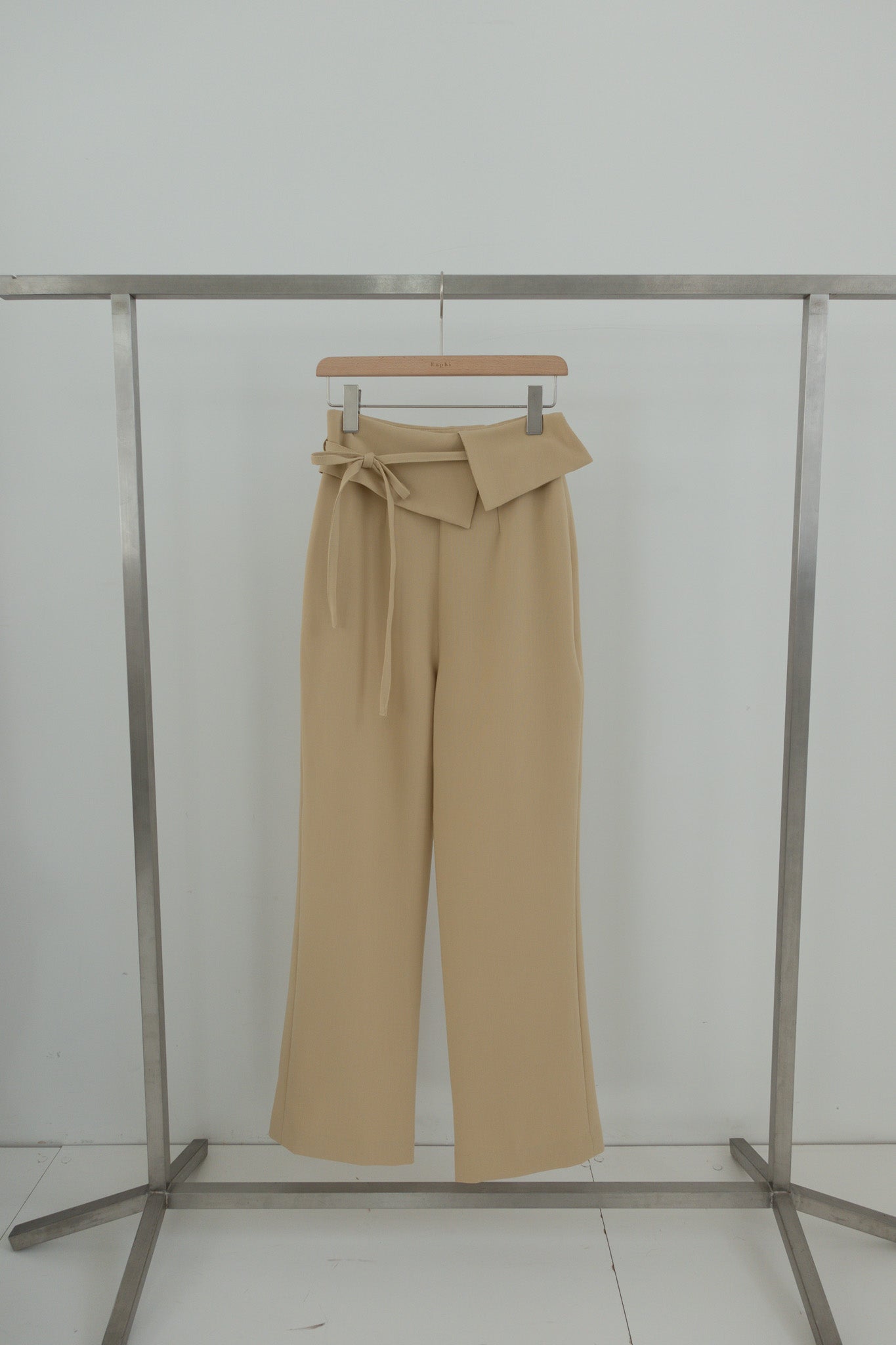 asymmetry wrap belt pants