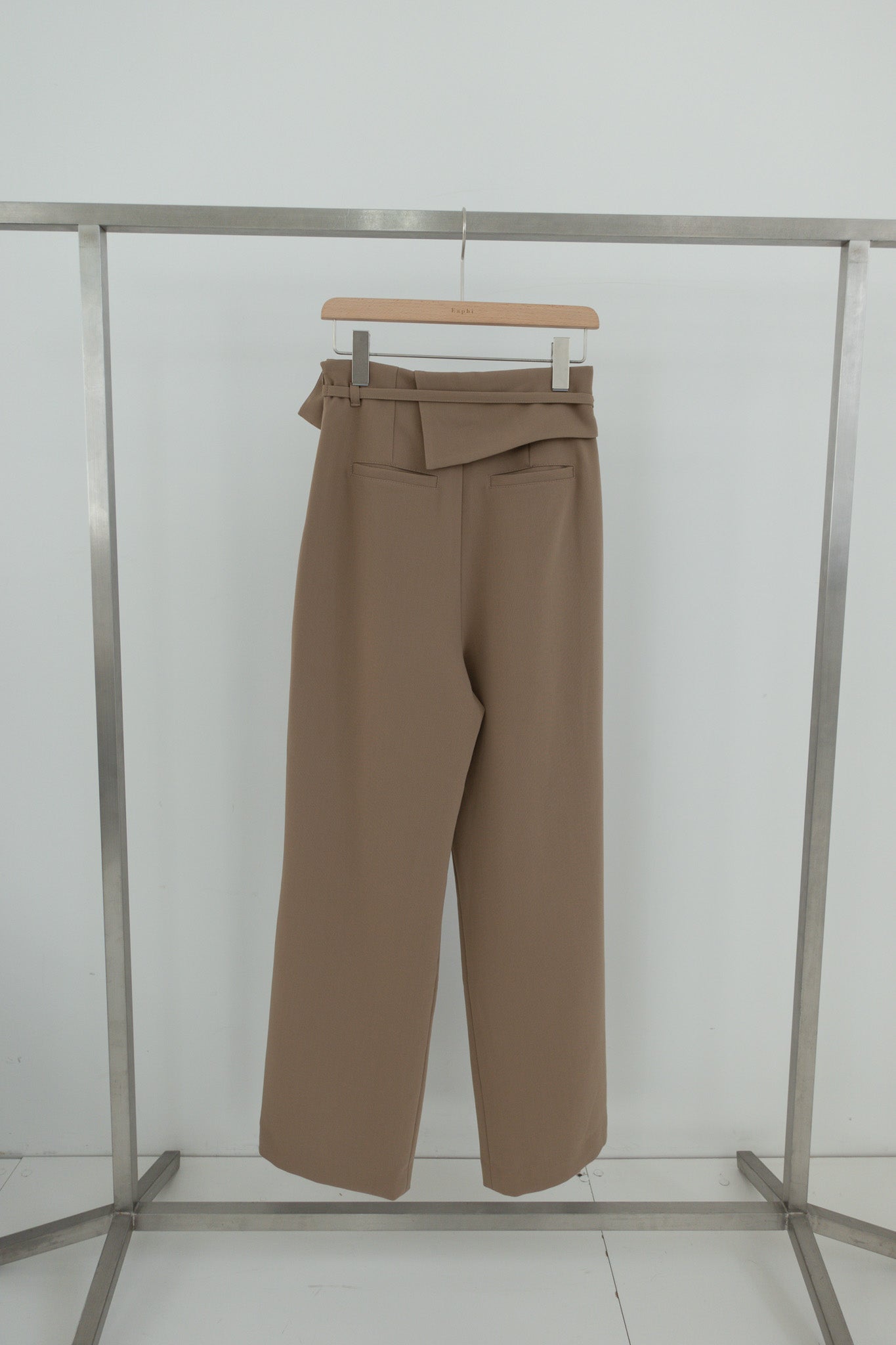 asymmetry wrap belt pants