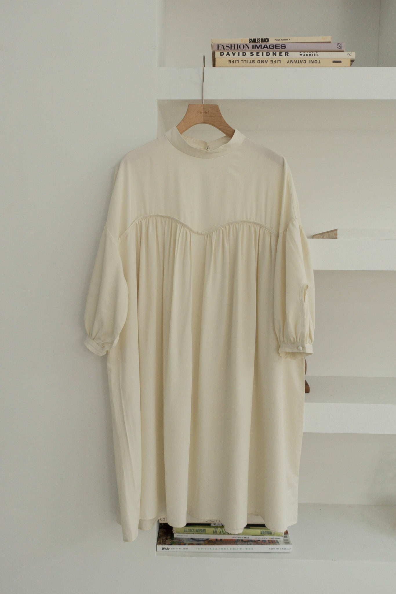 着丈889cmEaphi volume mini one piece Ivory - Tシャツ/カットソー