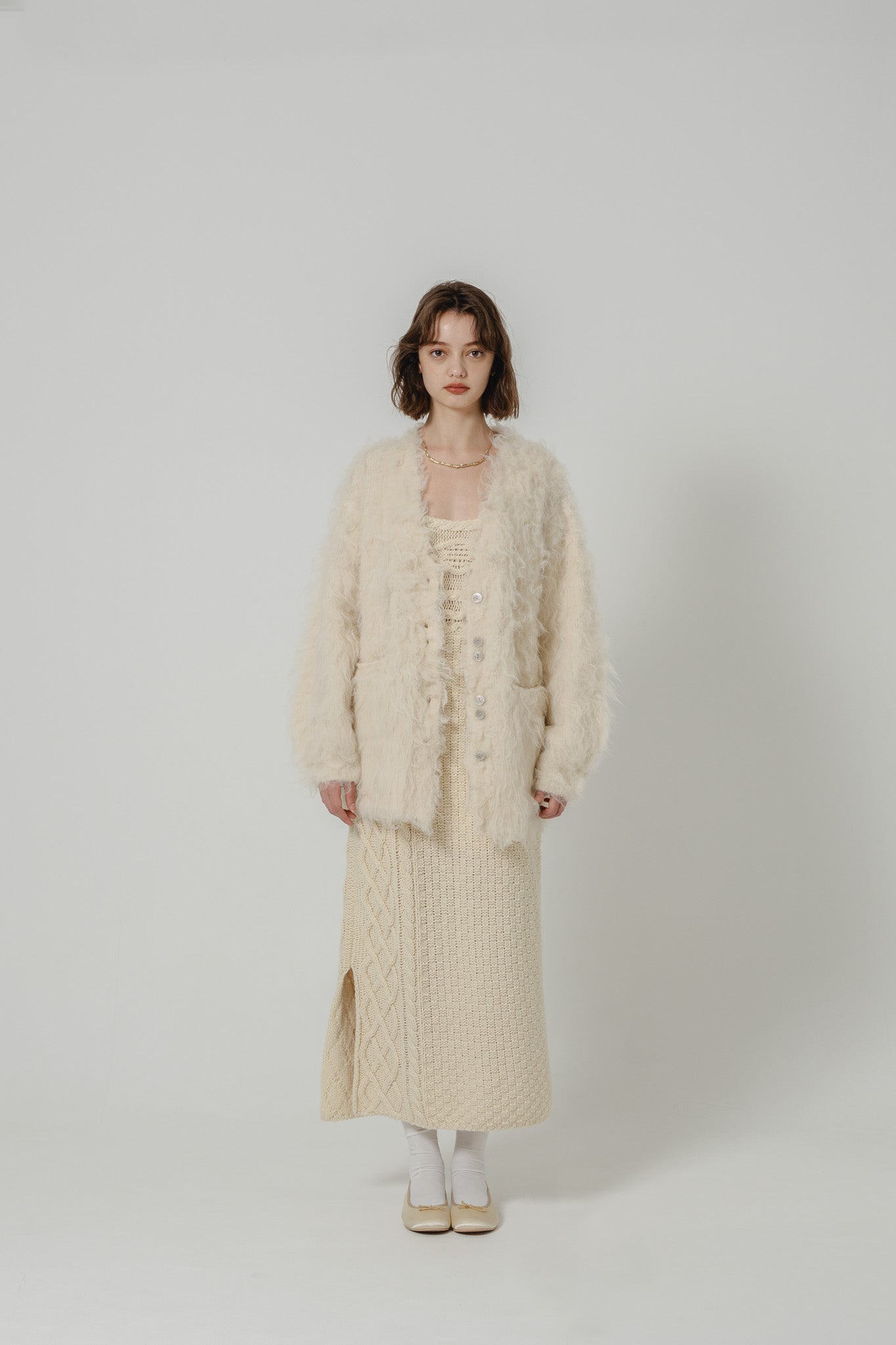 【値下】Eaphi SHAGGY KNIT CARDIGAN SHAGGY KNIT CARDIGAN