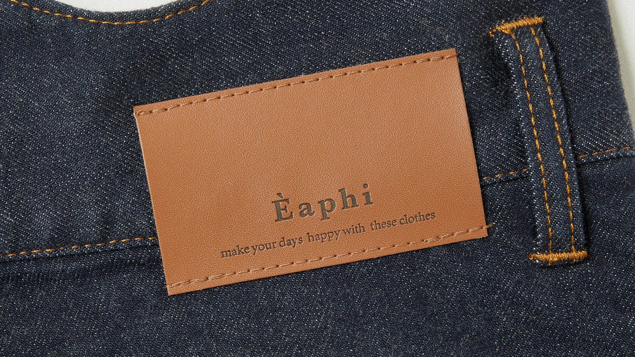 WAVE DESIGN HIGH WAIST DENIM