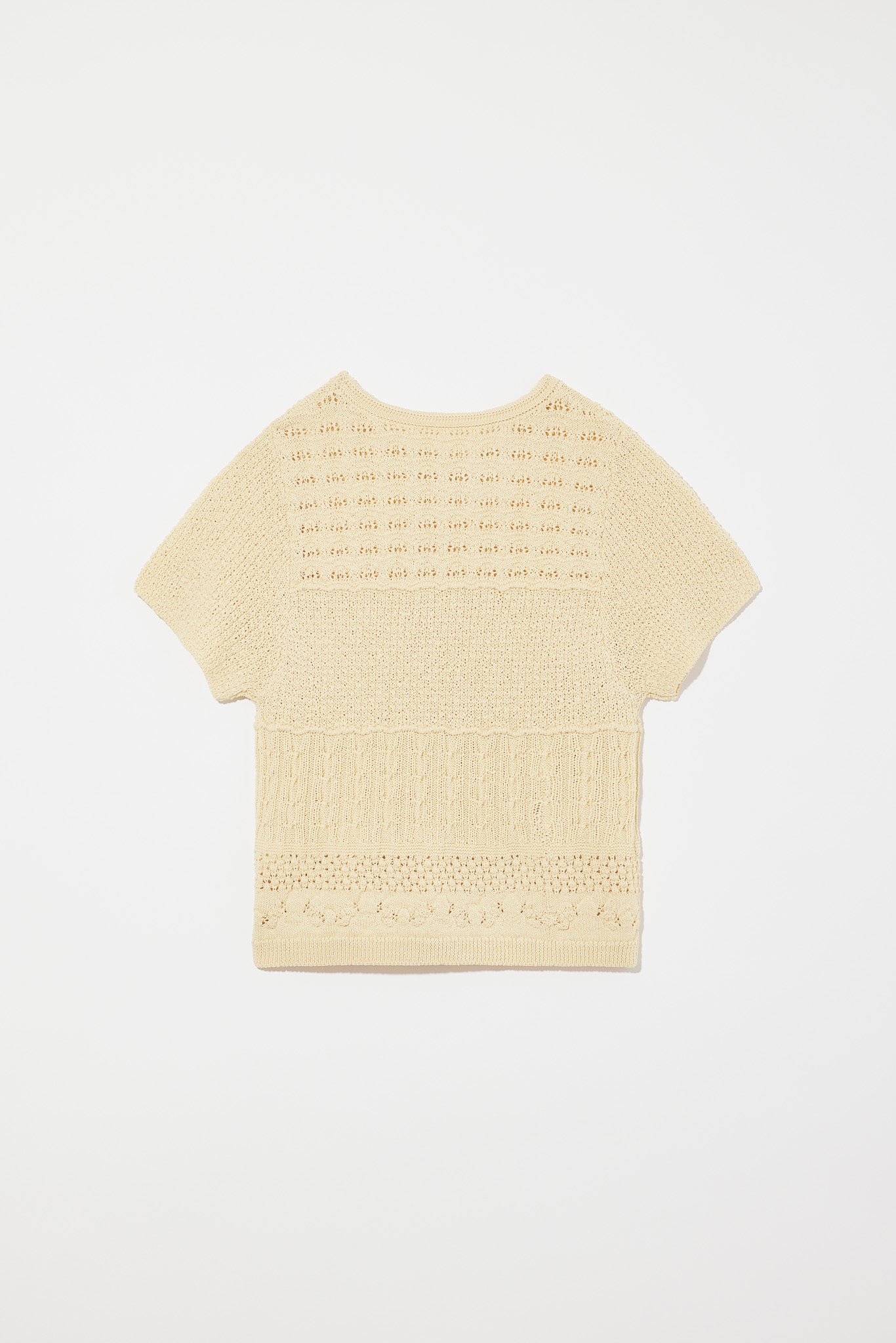 SWITCHING FABRIC KNIT TOP【POPUP先行】