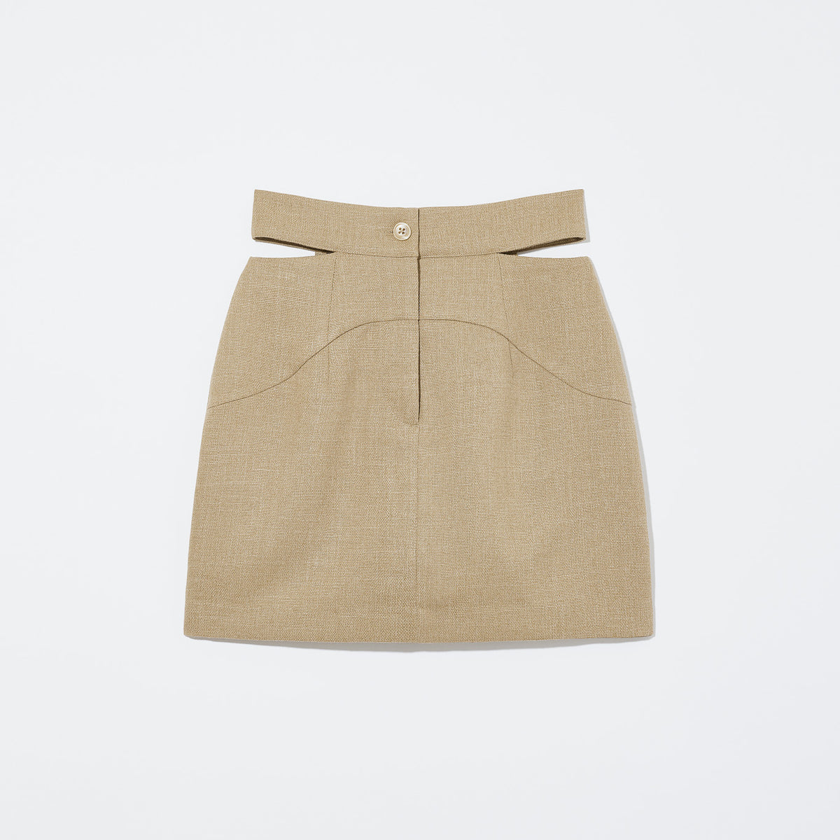 LINEN LIKE TIGHT SKIRT