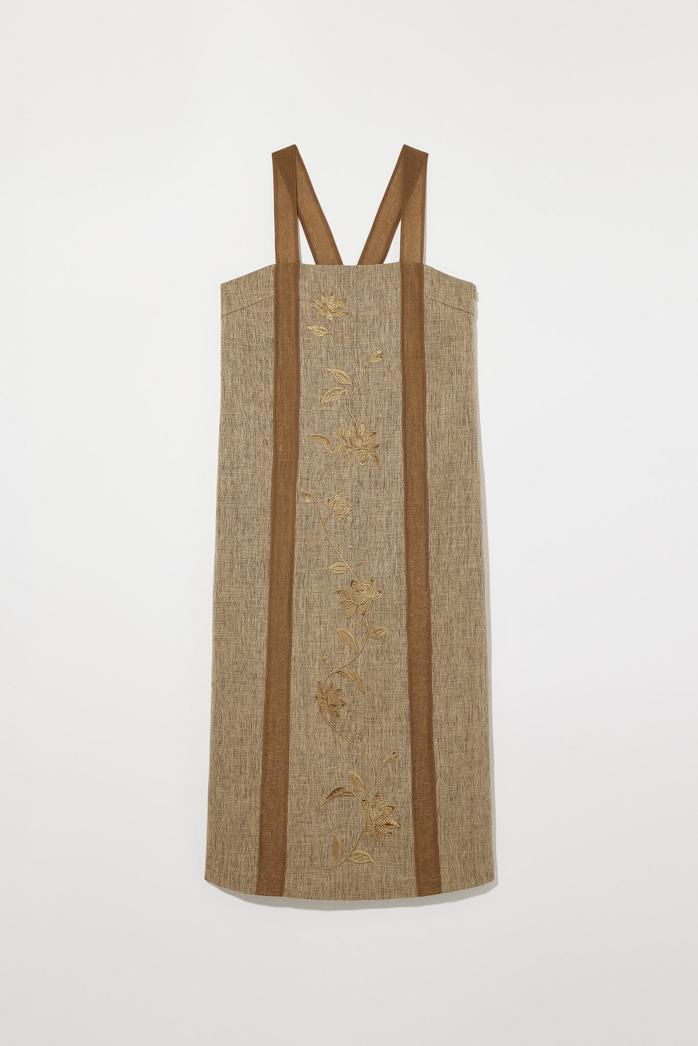 EMBROIDERY LINEN LIKE ONEPIECE