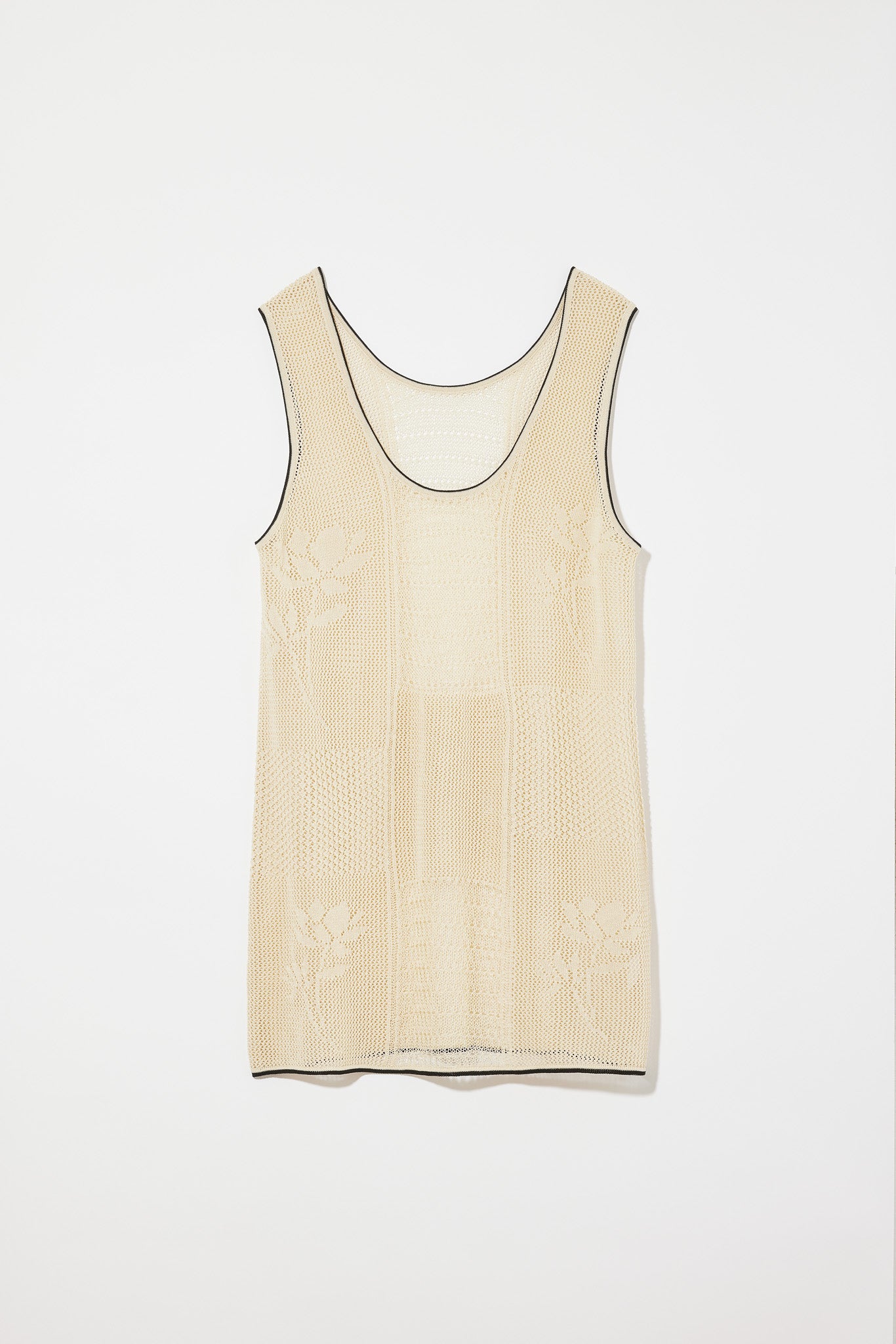 FLOWER JACQUARD PEPLUM TOPS