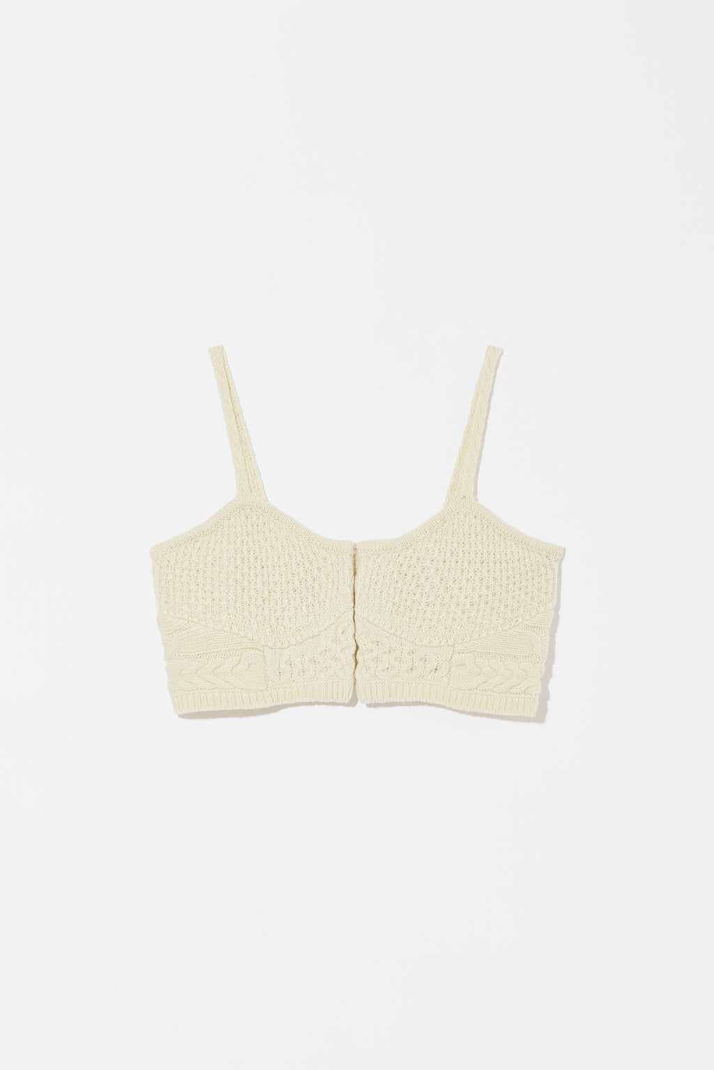 MIX PATTERN KNIT BUSTIER