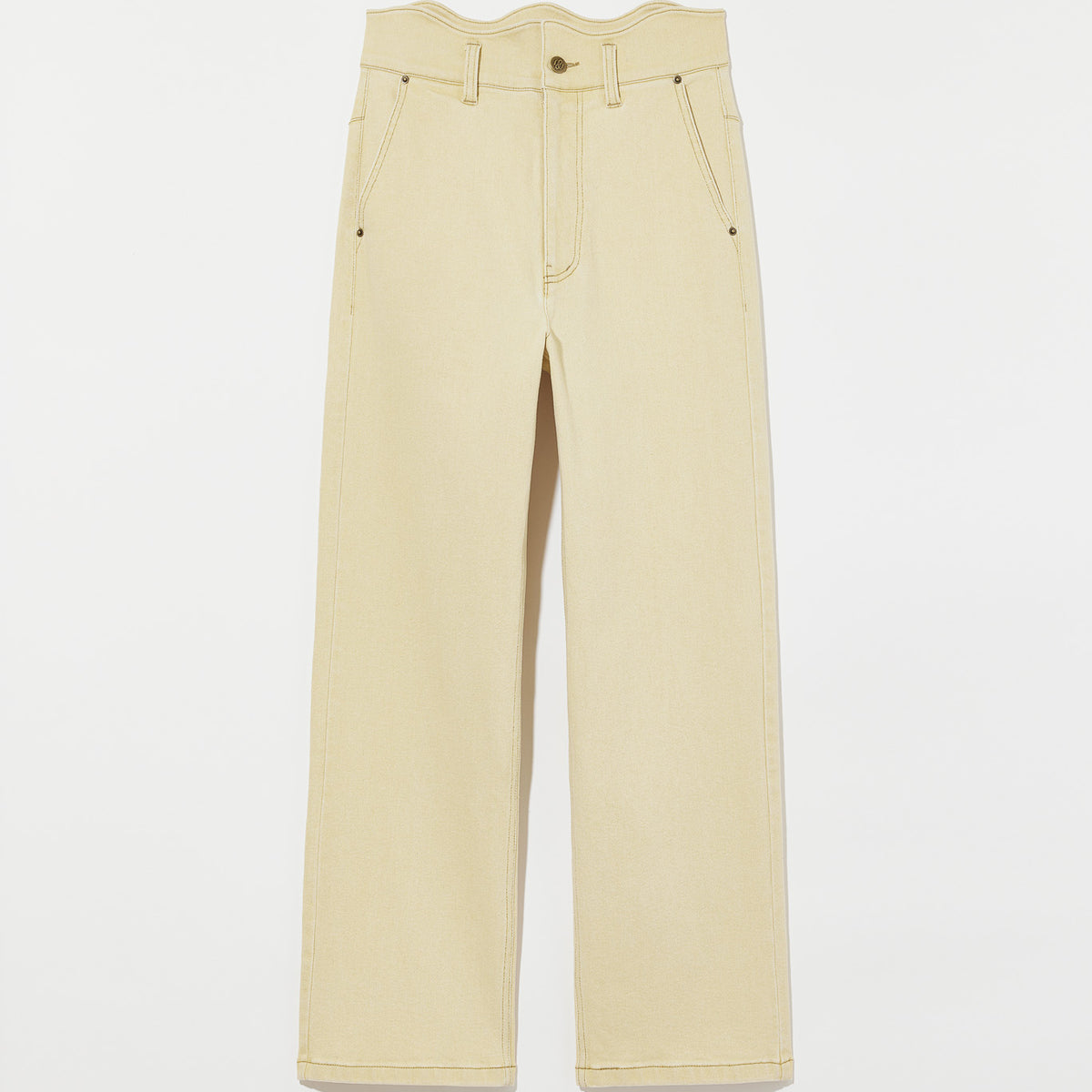 Eaphi デニム wave design high waist denim