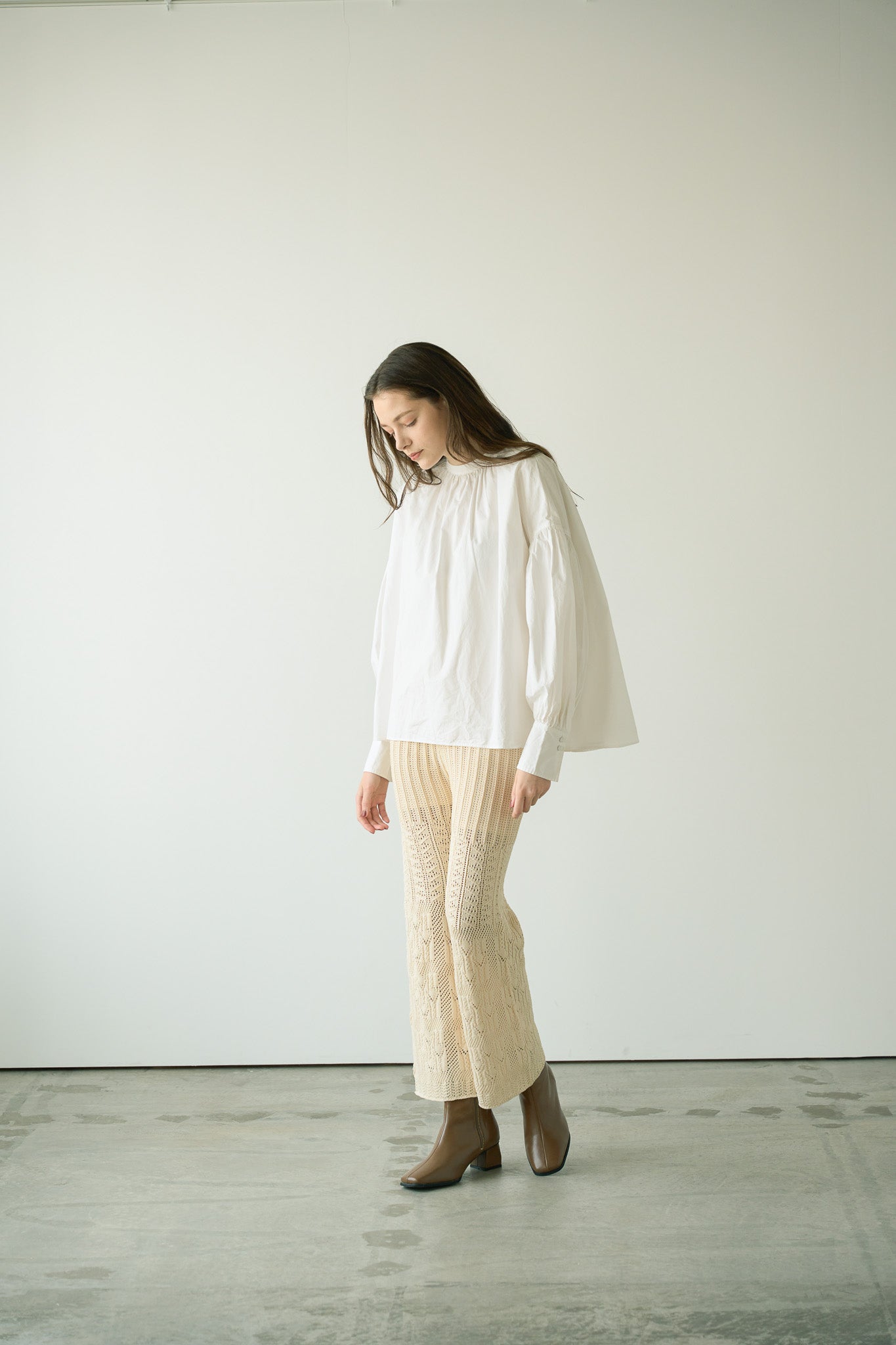 Eaphi wave design knit pants - その他