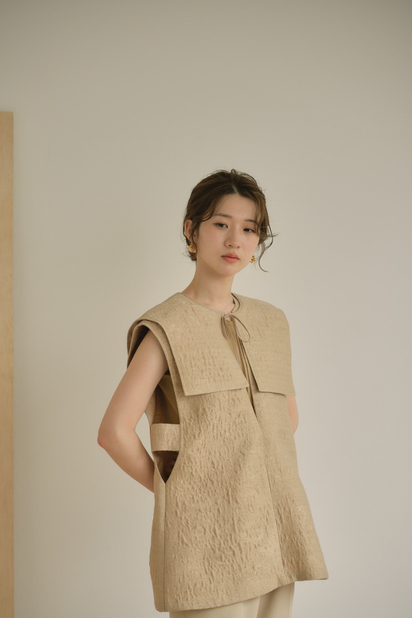 ポケットいっぱい eaphi mulch jacquard vest - 通販 - geologos.or.cr