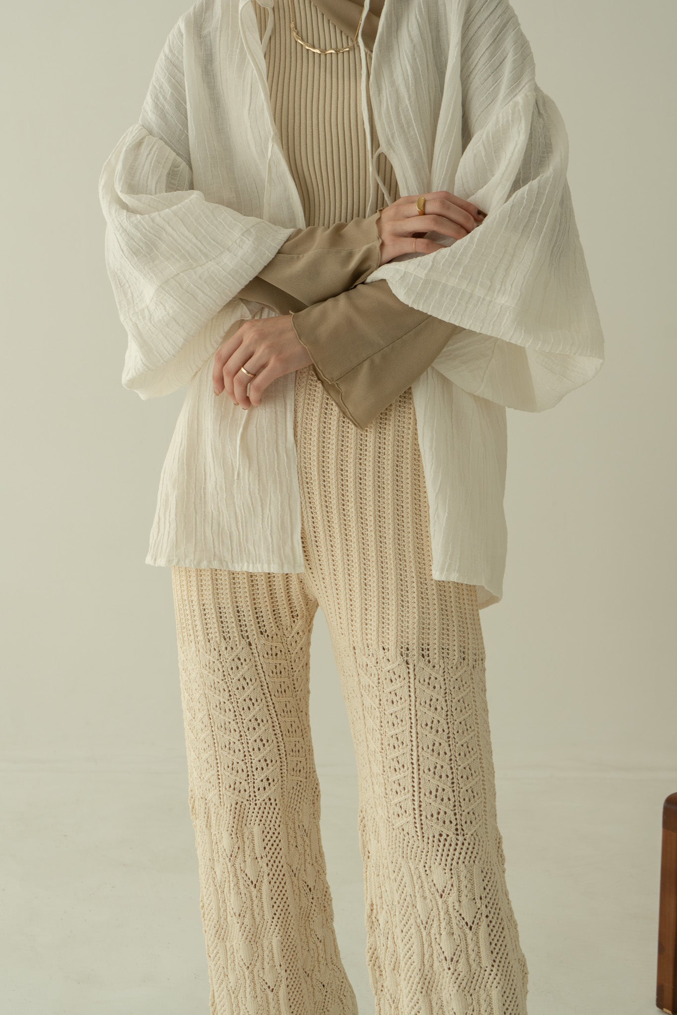 【23SS】crochet knit pants