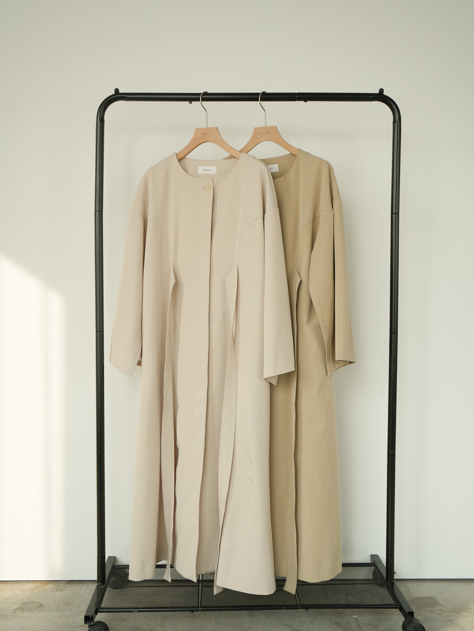 【23SS】slit sleeve coat one-piece