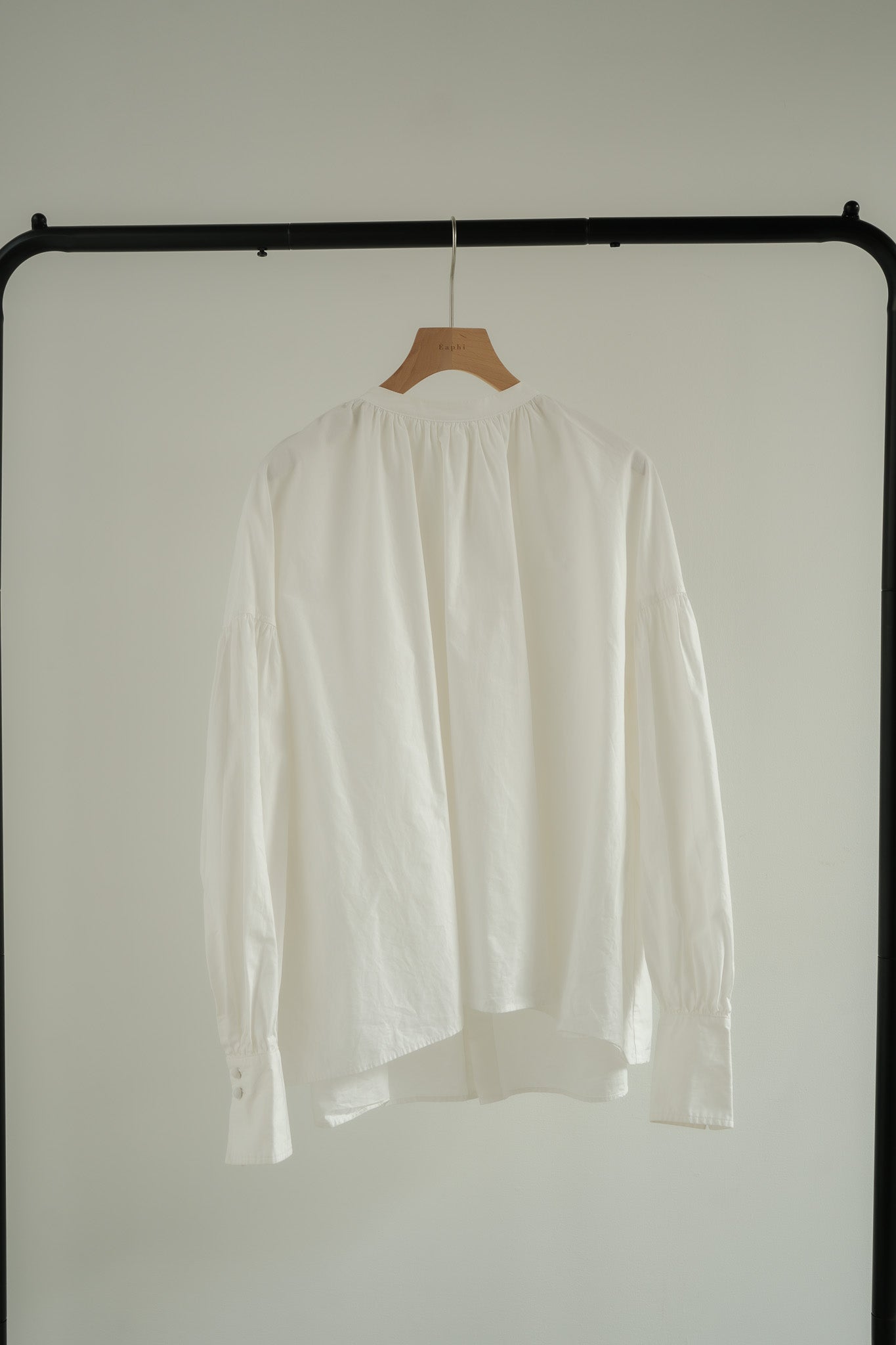 back button gather blouse